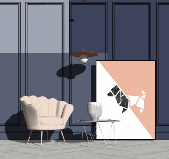 精品客厅设计家具模型 (8)